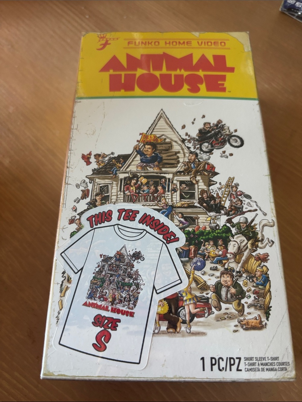 Animal House Graphic Tee - Yellow/White - Funko Home Video